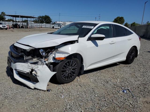 HONDA CIVIC LX 2018 white  gas 2HGFC2F58JH514869 photo #1