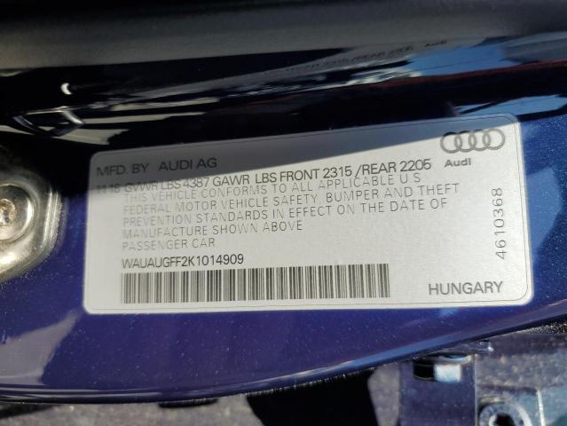 2019 AUDI A3 PREMIUM - WAUAUGFF2K1014909