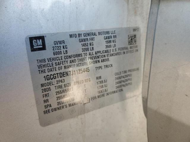 2018 CHEVROLET COLORADO Z - 1GCGTDEN7J1125445