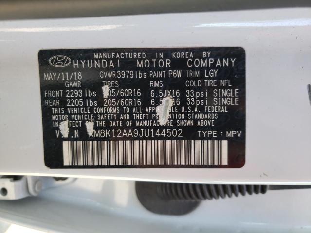 2018 HYUNDAI KONA SE - KM8K12AA9JU144502