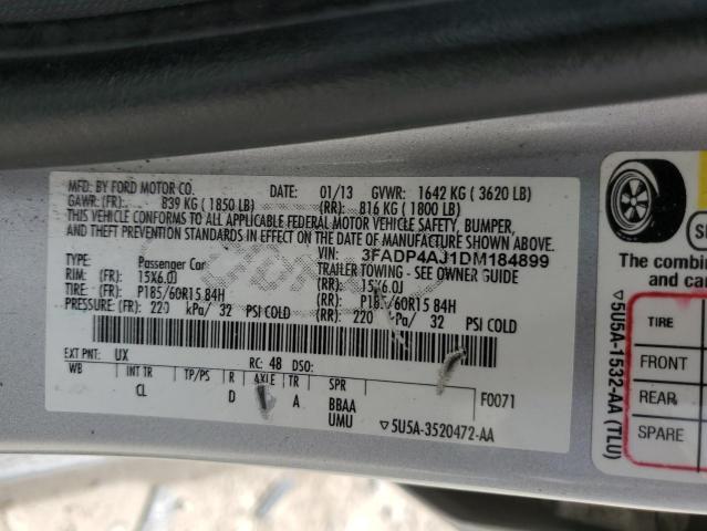 2013 FORD FIESTA S - 3FADP4AJ1DM184899