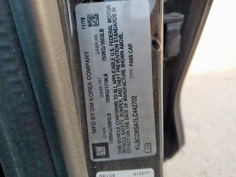 2020 CHEVROLET SPARK 1LT - KL8CD6SA7LC442702