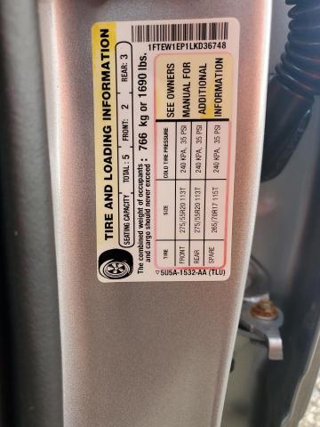2020 FORD F150 SUPER - 1FTEW1EP1LKD36748