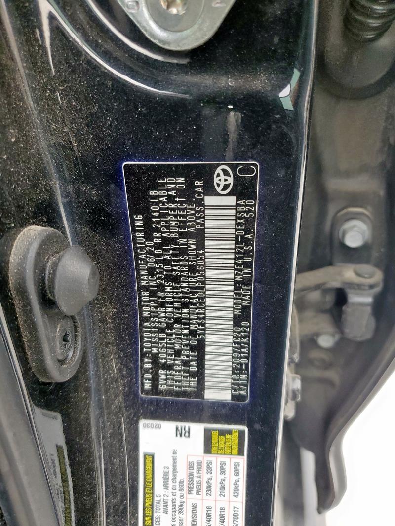 2020 TOYOTA COROLLA SE - 5YFS4RCE0LP056054