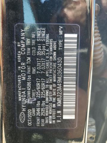 2021 HYUNDAI TUCSON SE - KM8J23A49MU360430