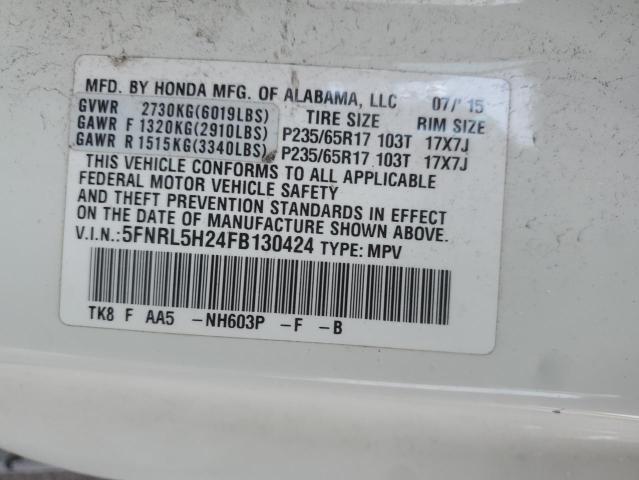 2015 HONDA ODYSSEY LX 5FNRL5H24FB130424
