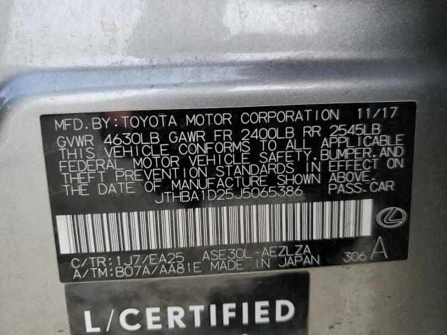 2018 LEXUS IS 300 - JTHBA1D25J5065386