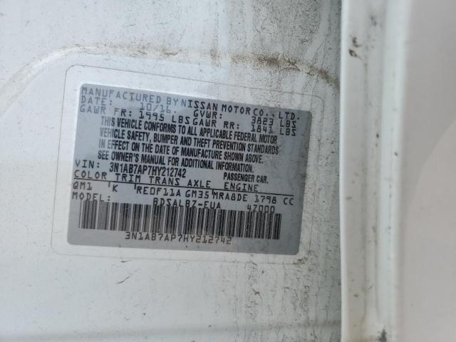 2017 NISSAN SENTRA - 3N1AB7AP7HY212742