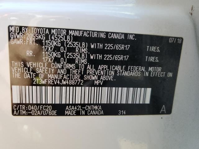 2018 TOYOTA RAV4 ADVEN - 2T3WFREV4JW488772