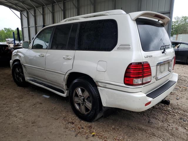 LEXUS LX 470 2006 white  gas JTJHT00W564018281 photo #3