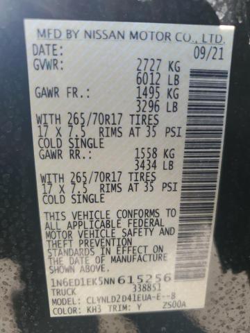 2022 NISSAN FRONTIER S - 1N6ED1EK5NN615256