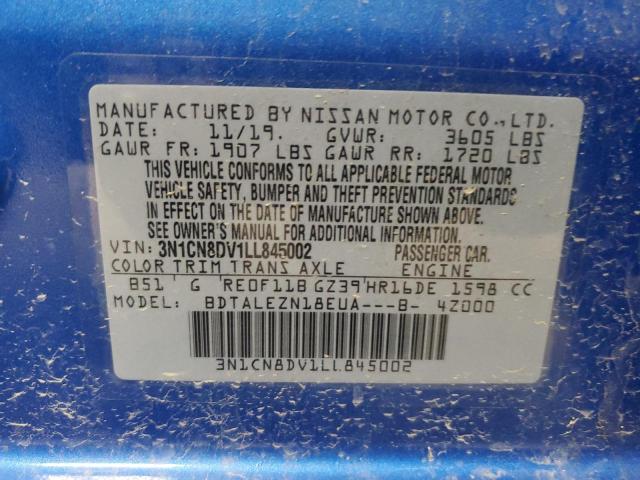 2020 NISSAN VERSA S - 3N1CN8DV1LL845002