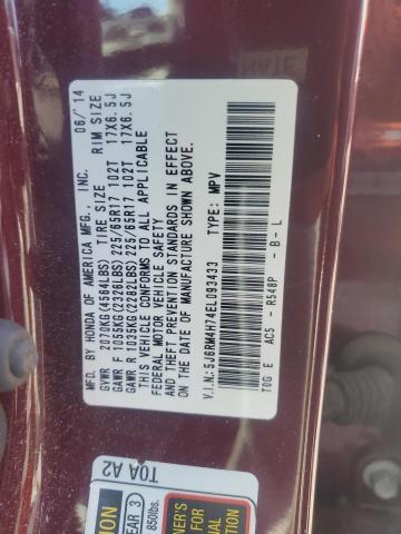2014 HONDA CR-V EXL - 5J6RM4H74EL093433