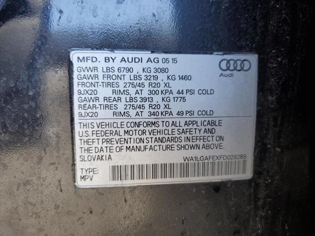 2015 AUDI Q7 PREMIUM - WA1LGAFEXFD028269
