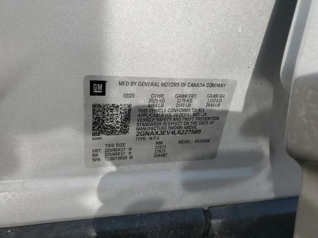 2020 CHEVROLET EQUINOX LT - 2GNAXJEV4L6227589