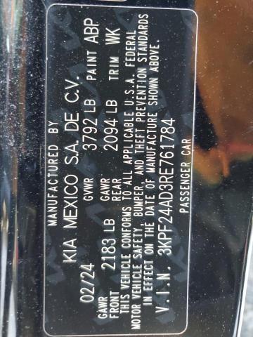 2024 KIA FORTE LX 3KPF24AD3RE761784