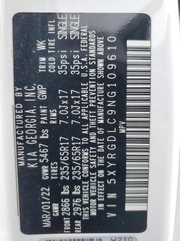 2022 KIA SORENTO LX 5XYRGDLC9NG109610