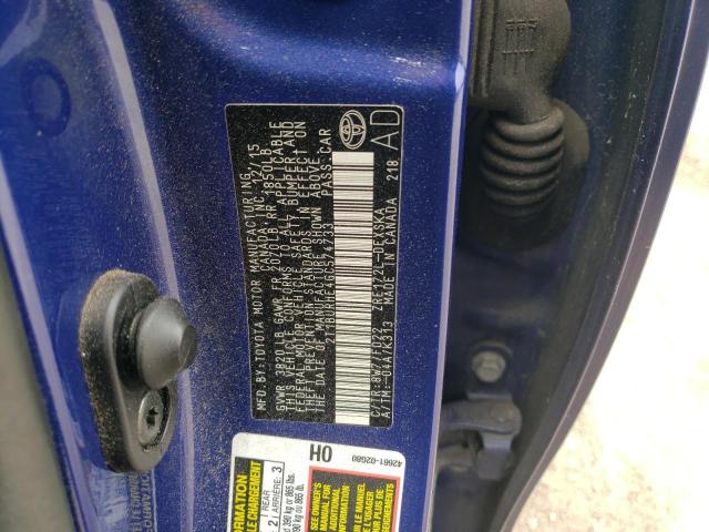 2016 TOYOTA COROLLA L - 2T1BURHE4GC574733