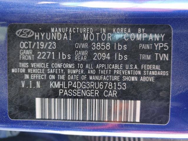 2024 HYUNDAI ELANTRA LI - KMHLP4DG3RU678153