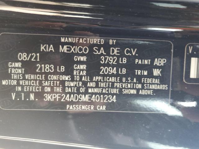 2021 KIA FORTE FE - 3KPF24AD9ME401234