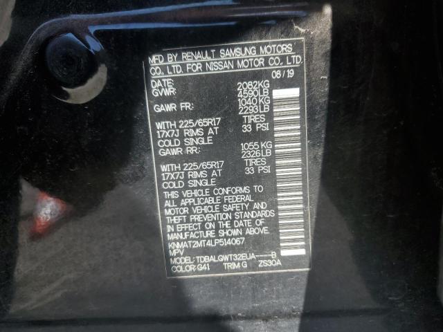 2020 NISSAN ROGUE S - KNMAT2MT4LP514067