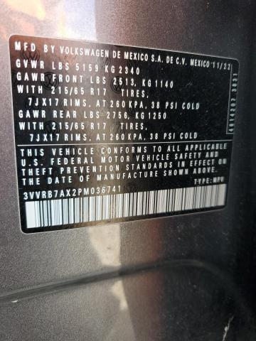 2023 VOLKSWAGEN TIGUAN S - 3VVRB7AX2PM036741