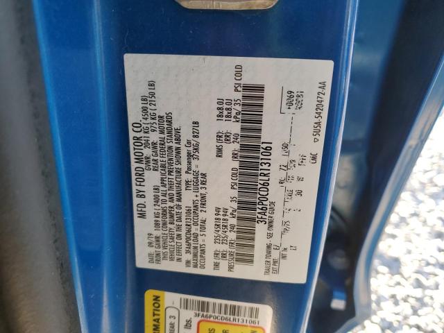 2020 FORD FUSION SEL - 3FA6P0CD6LR131061