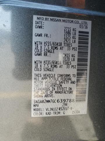 2016 NISSAN PATHFINDER - 5N1AR2MM7GC639788