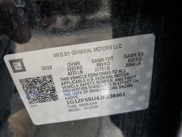 2018 CHEVROLET MALIBU HYB - 1G1ZF5SU4JF238461