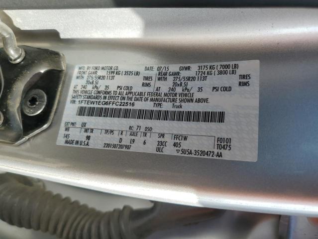 2015 FORD F150 SUPER - 1FTEW1EG6FFC22516