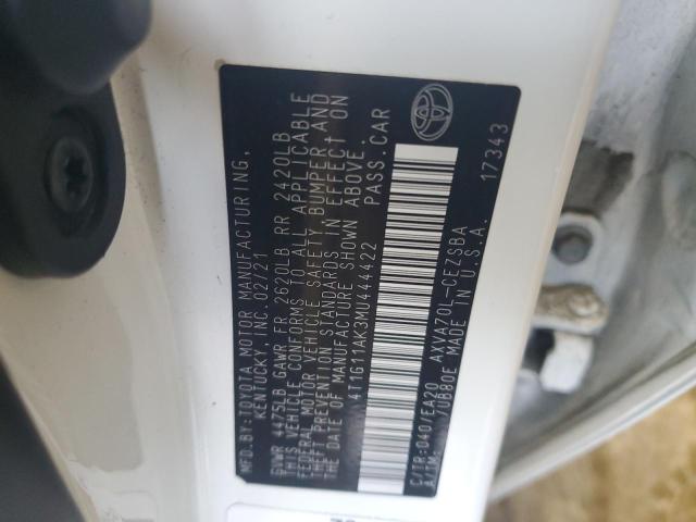 2021 TOYOTA CAMRY SE - 4T1G11AK3MU444422