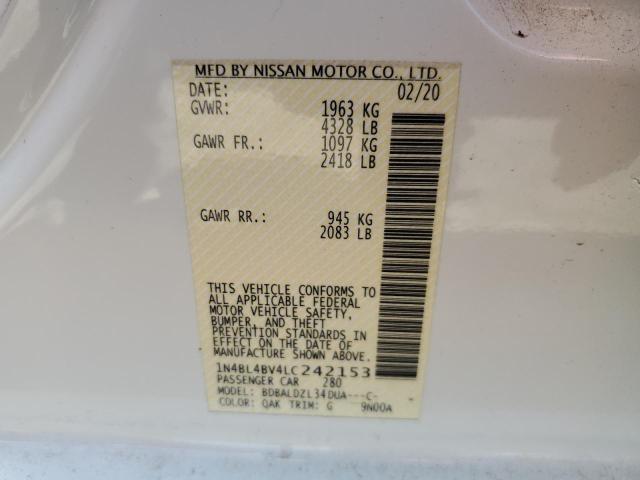 2020 NISSAN ALTIMA S - 1N4BL4BV4LC242153