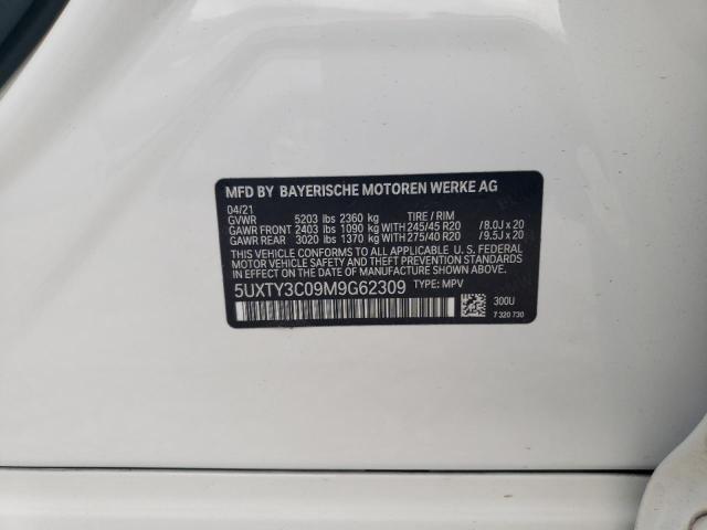 2021 BMW X3 SDRIVE3 5UXTY3C09M9G62309