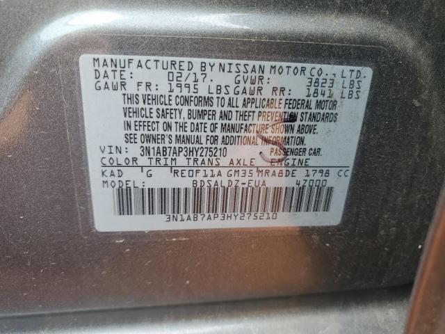 2017 NISSAN SENTRA S - 3N1AB7AP3HY275210