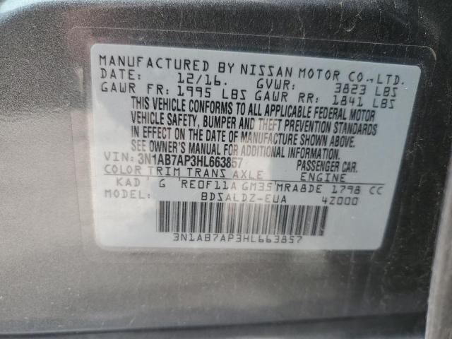 2017 NISSAN SENTRA S - 3N1AB7AP3HL663857