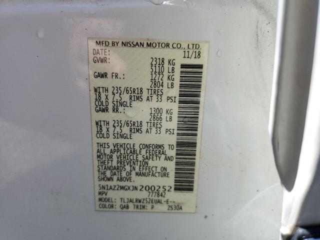 2018 NISSAN MURANO S 5N1AZ2MGXJN200252