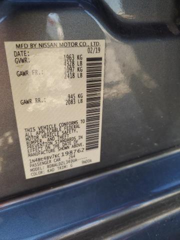 2019 NISSAN ALTIMA S - 1N4BL4BV7KC198762