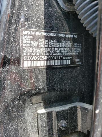 2017 BMW X3 XDRIVE2 - 5UXWX9C54H0D97517