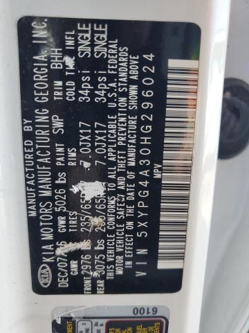 2017 KIA SORENTO LX 5XYPG4A30HG296024