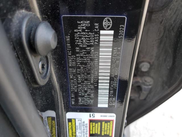 2020 TOYOTA CAMRY LE - 4T1C11AK1LU984753