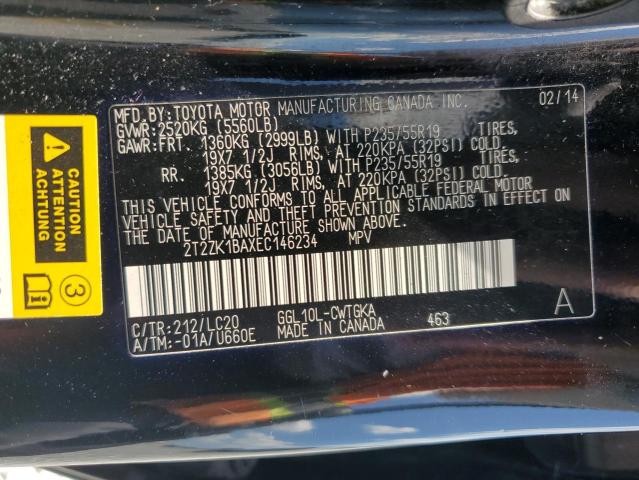 2014 LEXUS RX 350 - 2T2ZK1BAXEC146234