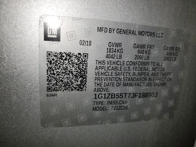 2018 CHEVROLET MALIBU LS - 1G1ZB5ST7JF188903