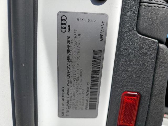 2019 AUDI A5 PREMIUM - WAUENCF57KA018873