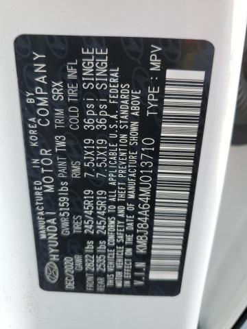 2021 HYUNDAI NEXO LIMIT KM8J84A64MU013710