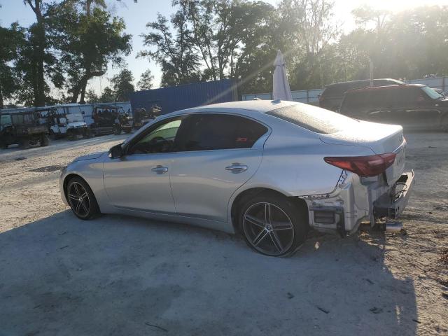 INFINITI Q50 LUXE 2019 silver  Gasoline JN1EV7AP1KM510383 photo #3