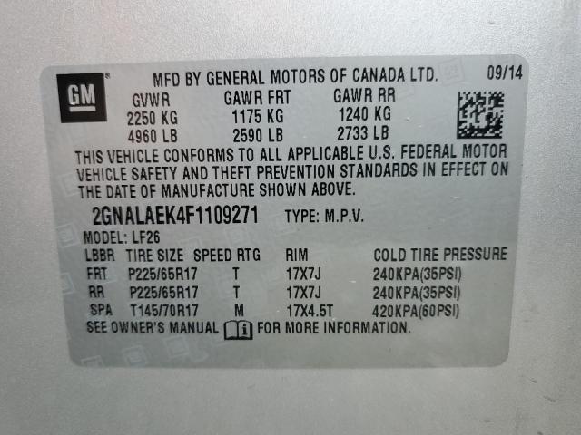 2015 CHEVROLET EQUINOX LS - 2GNALAEK4F1109271