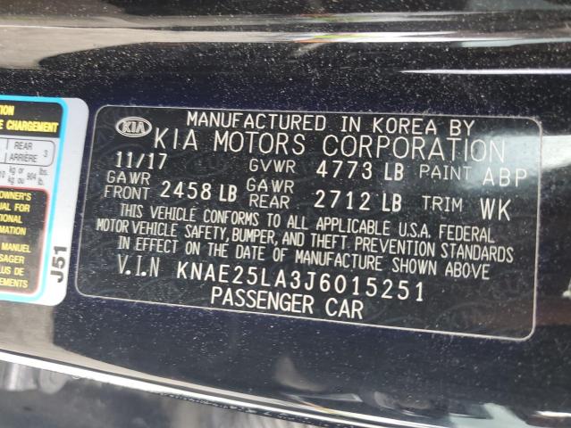 2018 KIA STINGER PR - KNAE25LA3J6015251