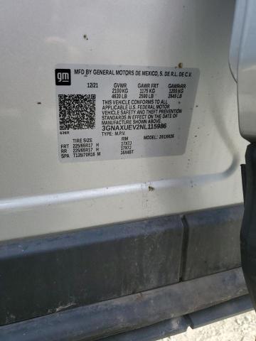 2022 CHEVROLET EQUINOX LT - 3GNAXUEV2NL115986