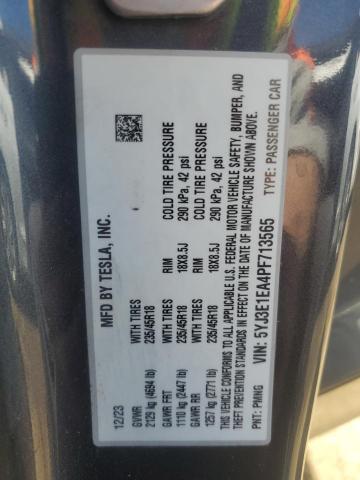2023 TESLA MODEL 3 - 5YJ3E1EA4PF713565