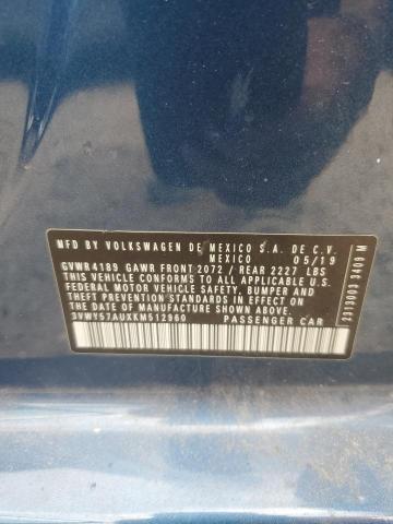 2019 VOLKSWAGEN GOLF SPORT 3VWY57AUXKM512960
